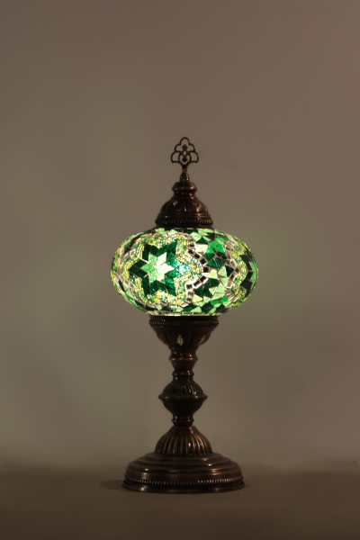 No4 Size Antique Mosaic Table Lamp